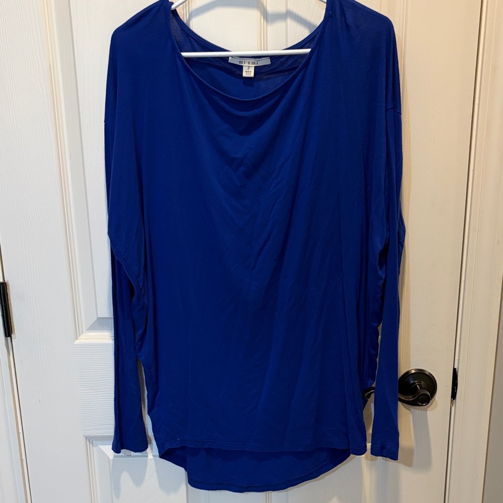 Miami Royal Blue Long Sleeve Top